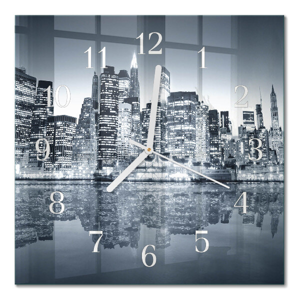 Quadrato orologio quadrato in vetro Orizzonte