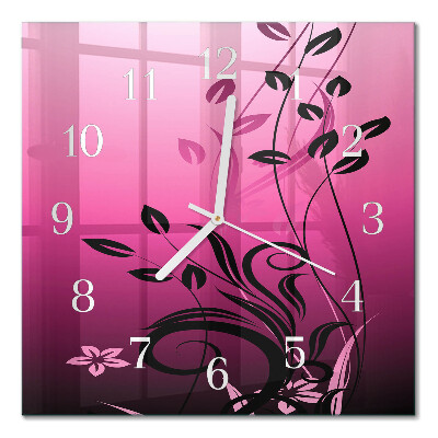 Orologio in vetro decorativo quadrato Arte fluviale