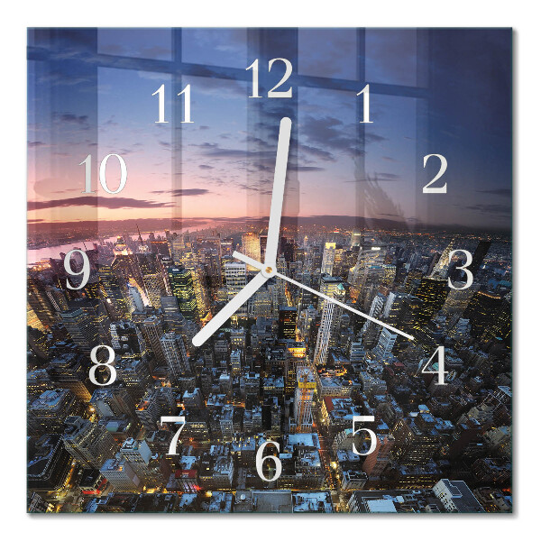Quadrato orologio quadrato in vetro Orizzonte