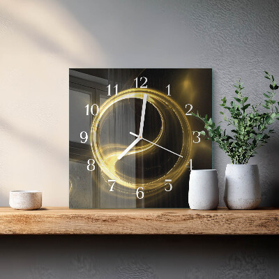Orologio da parete quadrato Cerchio astratto