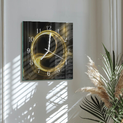 Orologio da parete quadrato Cerchio astratto
