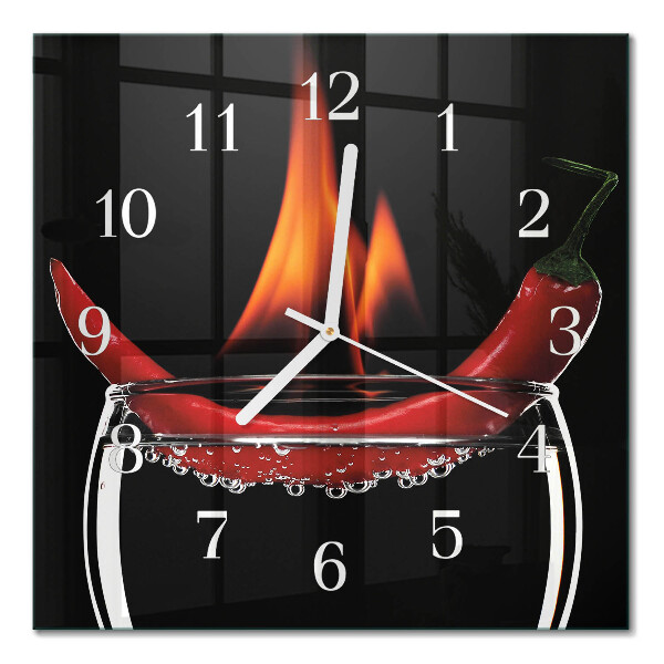 Quadrato orologio Peperoncino piccante
