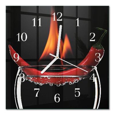 Quadrato orologio Peperoncino piccante