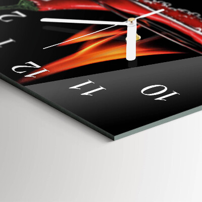 Quadrato orologio Peperoncino piccante