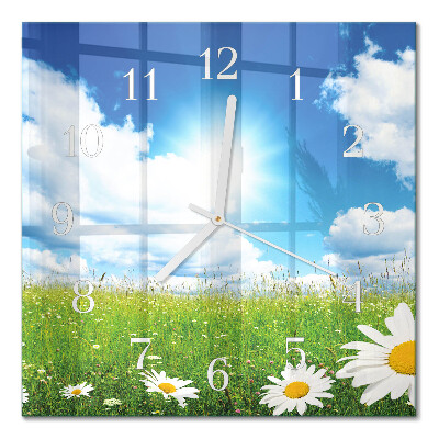 Quadrato orologio Fiori di prato