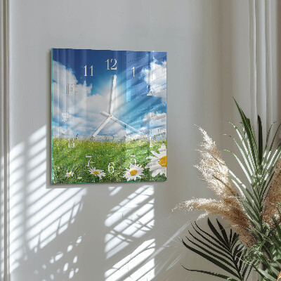 Quadrato orologio Fiori di prato