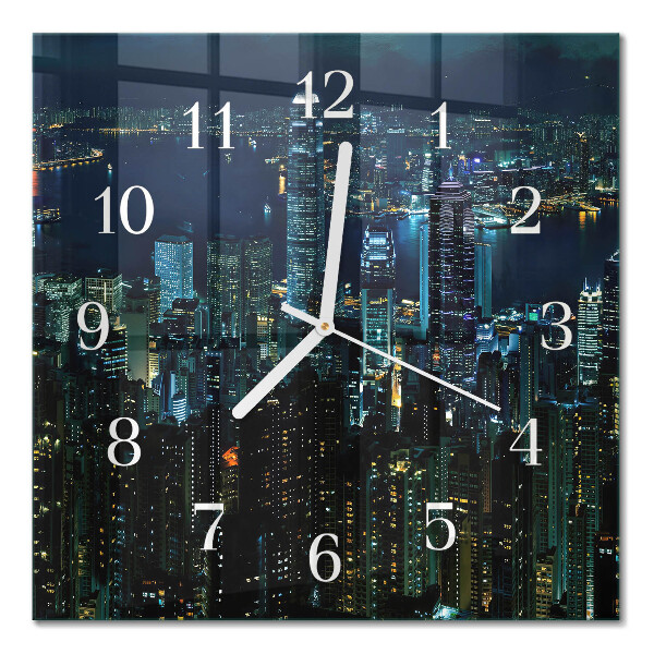 Quadrato orologio quadrato in vetro Orizzonte
