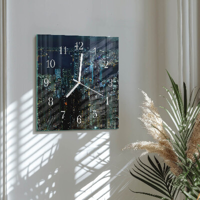 Quadrato orologio quadrato in vetro Orizzonte