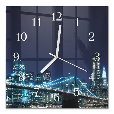 Quadrato orologio quadrato in vetro Orizzonte