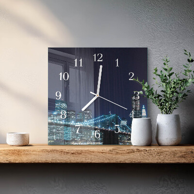 Quadrato orologio quadrato in vetro Orizzonte