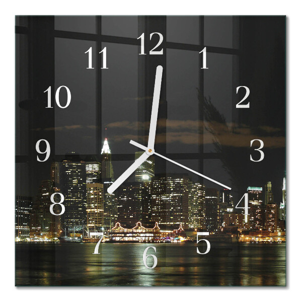 Quadrato orologio quadrato in vetro Orizzonte
