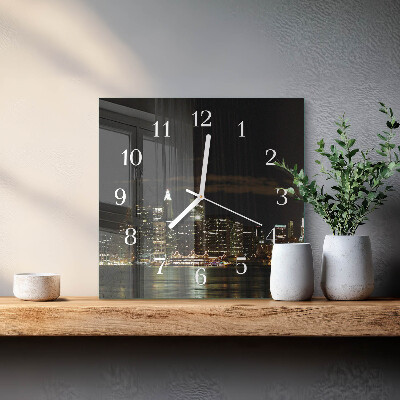 Quadrato orologio quadrato in vetro Orizzonte