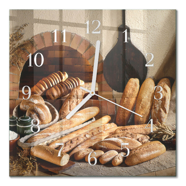 Orologio da parete quadrato Pane