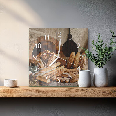Orologio da parete quadrato Pane
