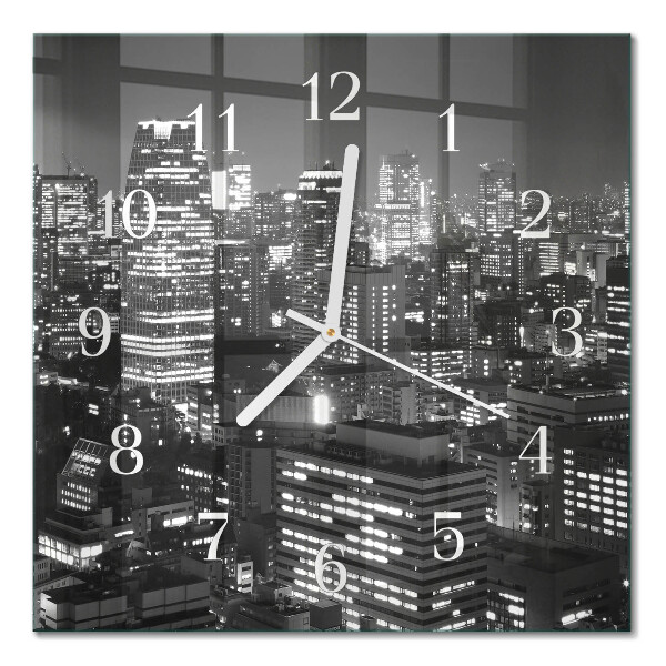 Orologio in vetro decorativo quadrato Orizzonte
