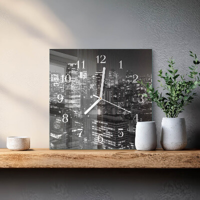 Orologio in vetro decorativo quadrato Orizzonte