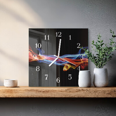 Orologio da parete quadrato Fumo astratto