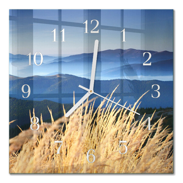 Quadrato orologio Montagne d'erba