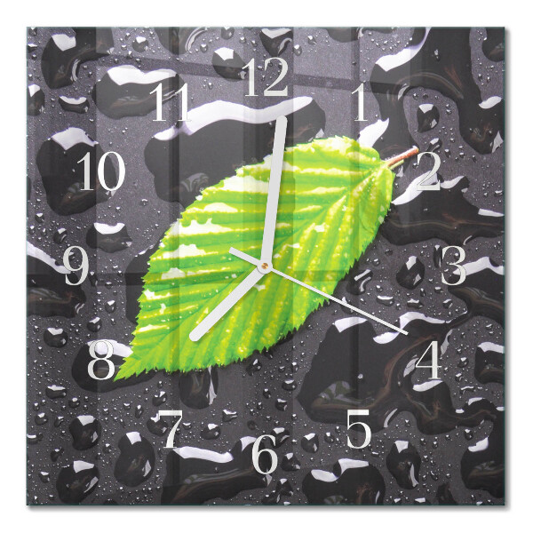 Orologio da parete quadrato Foglio