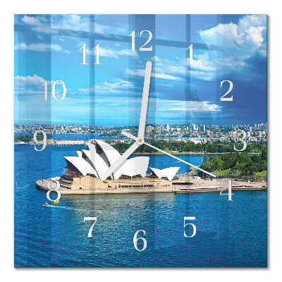 Orologio in vetro decorativo quadrato Teatro dell'Opera di Sydney