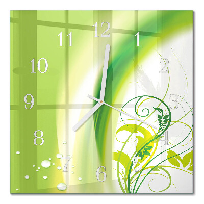 Orologio in vetro decorativo quadrato Impianto modello