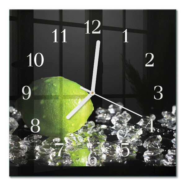 Orologio in vetro decorativo quadrato Carbonato di calcio