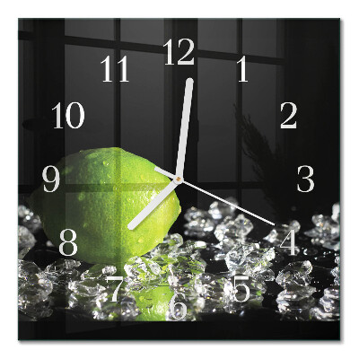 Orologio in vetro decorativo quadrato Carbonato di calcio