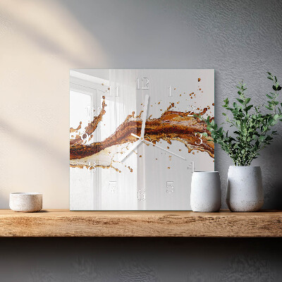 Orologio in vetro decorativo quadrato Acqua
