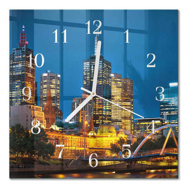 Orologio da parete quadrato Città