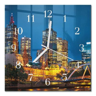 Orologio da parete quadrato Città