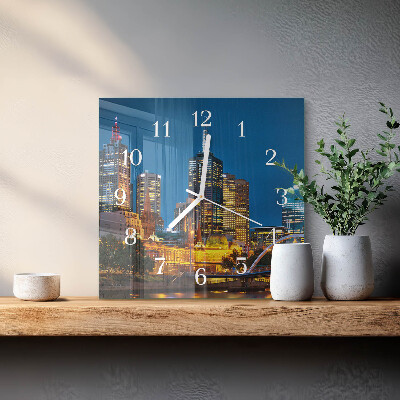Orologio da parete quadrato Città