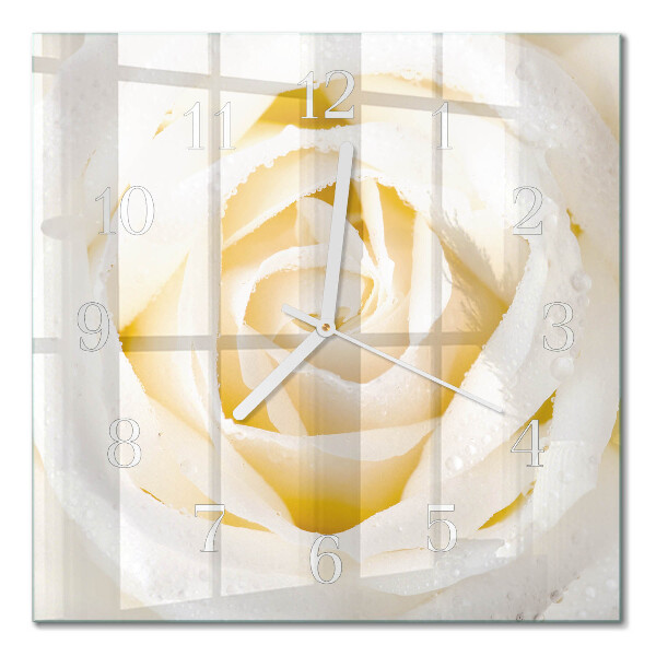 Orologio da parete quadrato Rosa