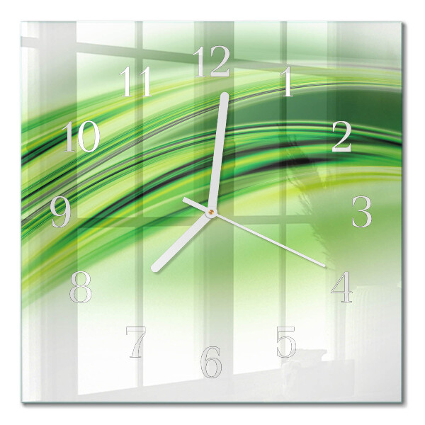Orologio in vetro decorativo quadrato Arte astratta