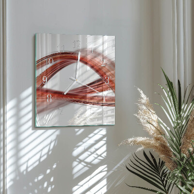 Quadrato orologio Linee astratte