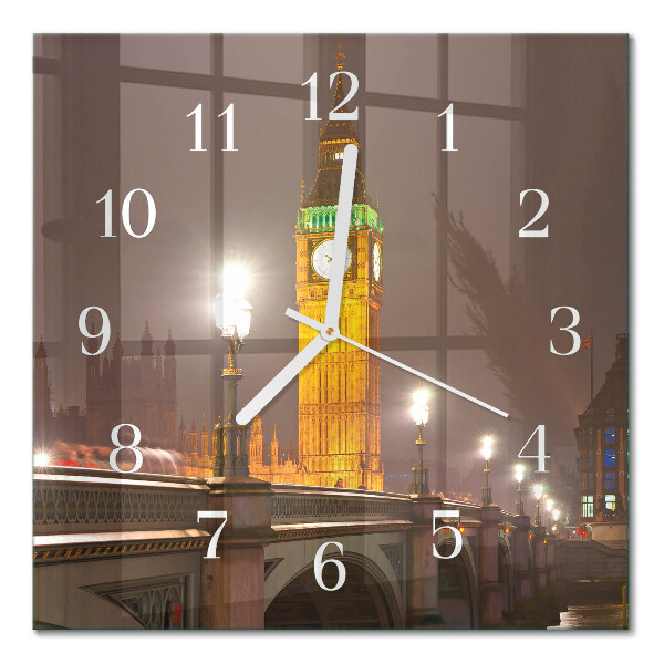 Orologio in vetro decorativo quadrato Big Ben