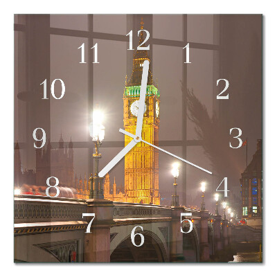 Orologio in vetro decorativo quadrato Big Ben