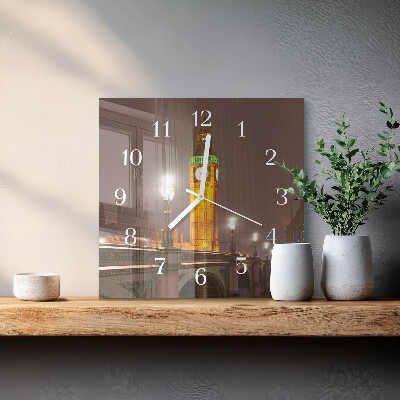 Orologio in vetro decorativo quadrato Big Ben