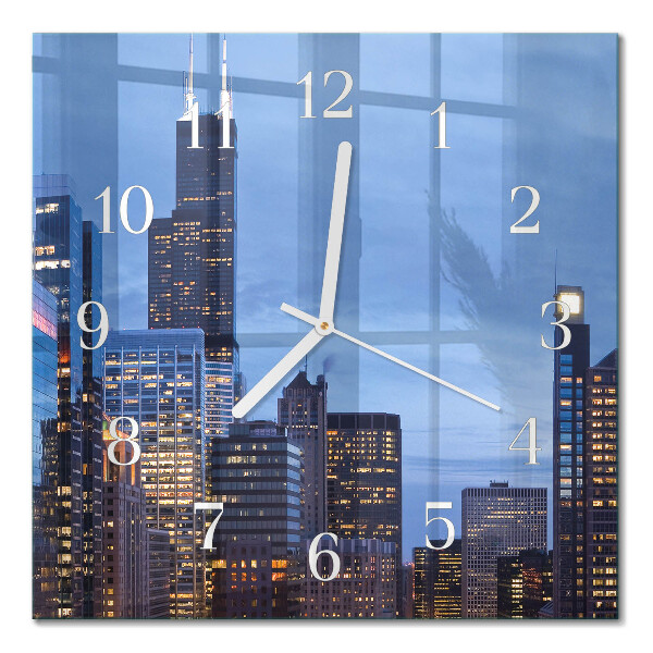 Quadrato orologio quadrato in vetro Orizzonte
