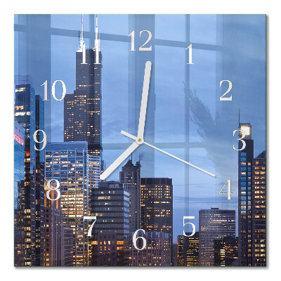 Quadrato orologio quadrato in vetro Orizzonte
