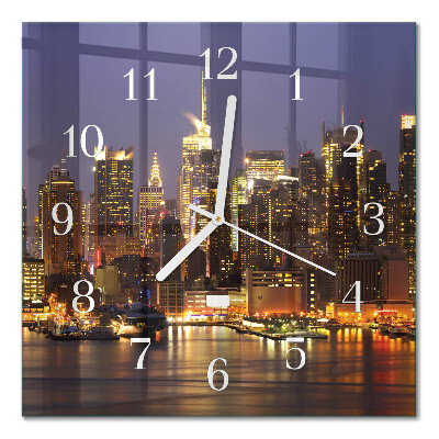 Orologio in vetro decorativo quadrato Orizzonte
