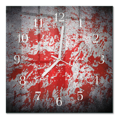 Orologio in vetro decorativo quadrato Macchie