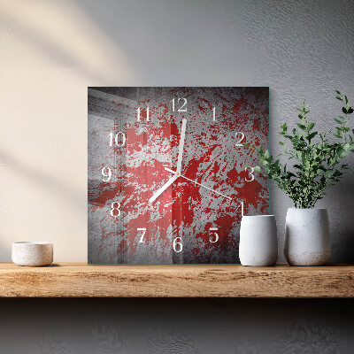 Orologio in vetro decorativo quadrato Macchie