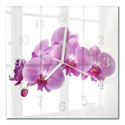 Quadrato orologio Orchidea