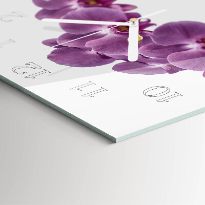Quadrato orologio Orchidea