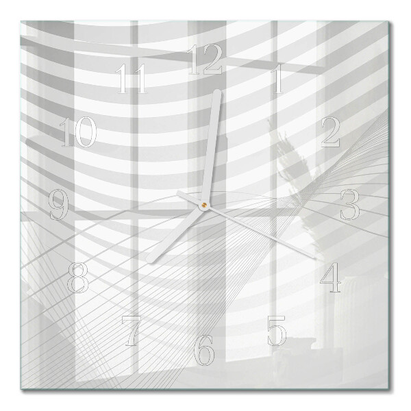 Quadrato orologio Linee astratte