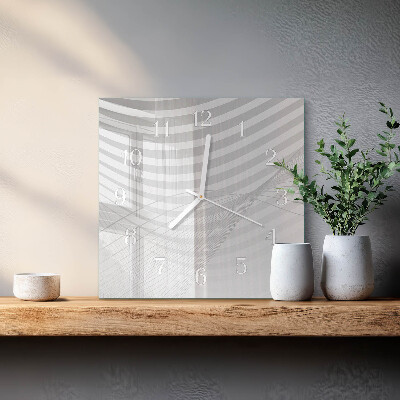 Quadrato orologio Linee astratte