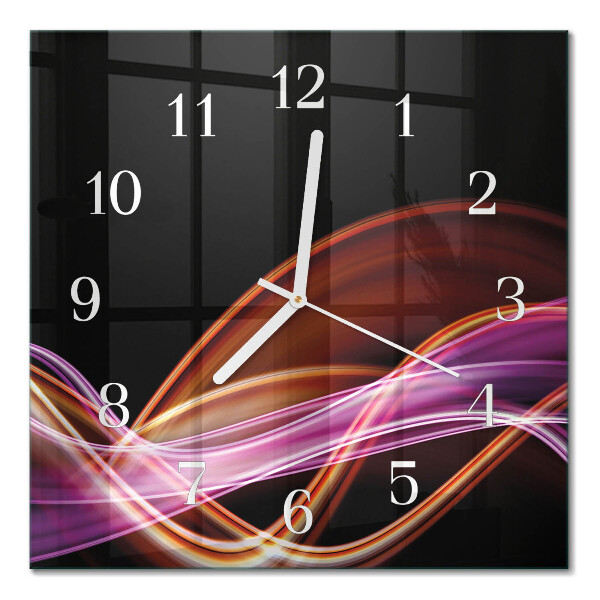 Orologio in vetro decorativo quadrato Arte astratta