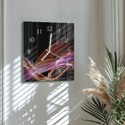 Orologio in vetro decorativo quadrato Arte astratta