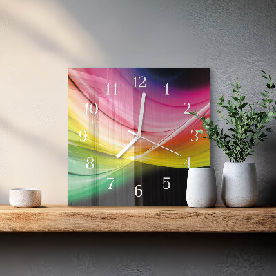 Orologio da parete quadrato Linee astratte