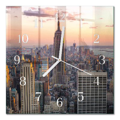 Quadrato orologio quadrato in vetro Orizzonte